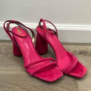 Sam Edelman Pink Strappy Heel